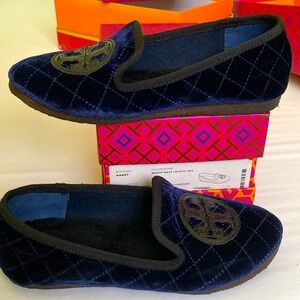 Tory Burch velvet skeppers